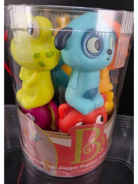 B. Toys Finger Puppet Pets Set 10-Pack Playtime Waterproof Figures New